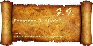 Forstner Ildikó névjegykártya